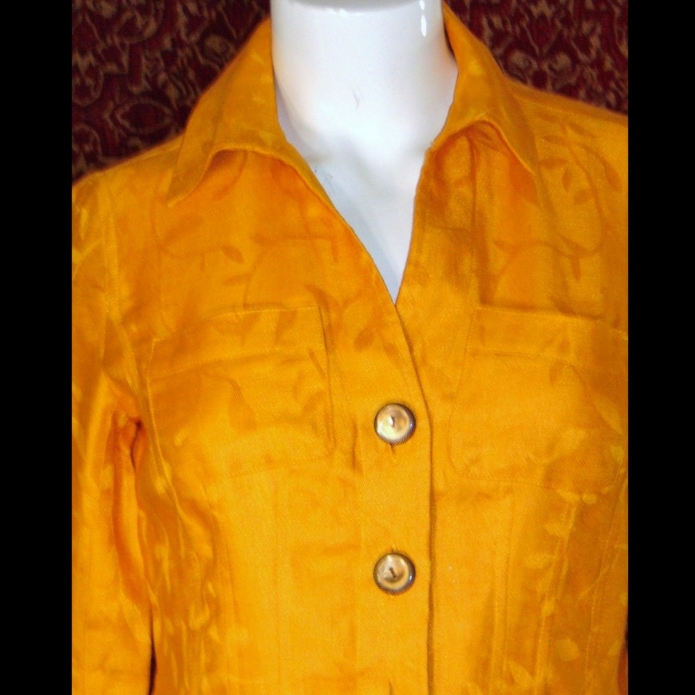 JONES NEW YORK PETITE Orange jacket 2P 💥 - Picture 2 of 8